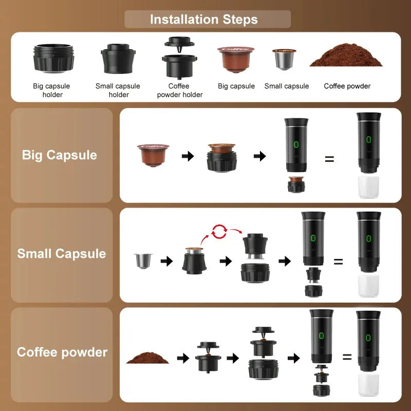 Tragbare Kaffeemaschine