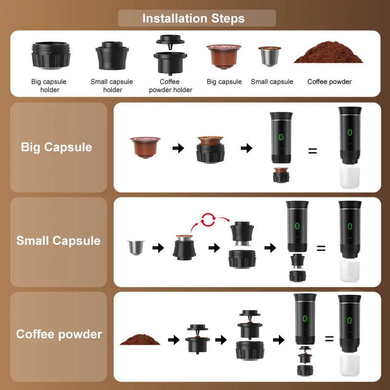 Tragbare Kaffeemaschine